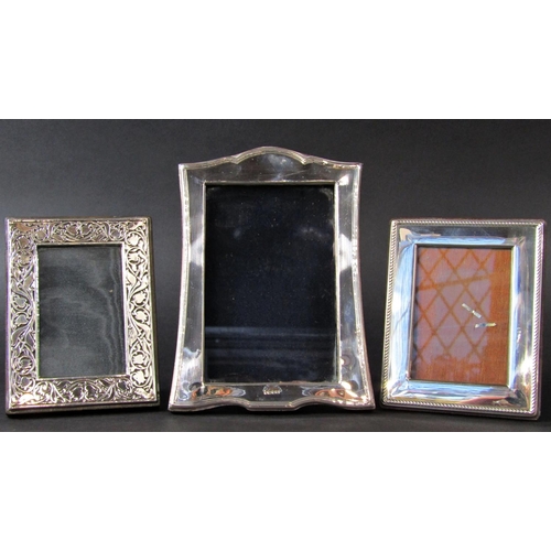 1215 - Three late 20th century small silver photo frames (3)