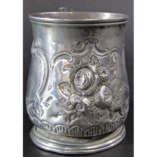 1237 - A small Georgian silver tankard, London 1784, maker unknown, 3.4oz approx