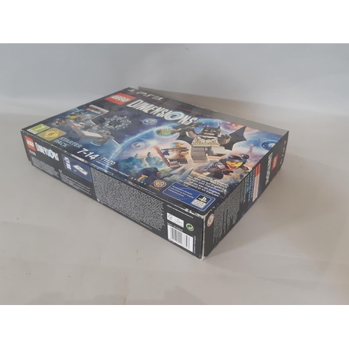 332 - PS2 console, 2 controllers and a collection of games including  sealed  box 'Lego Dimensions' for PS... 