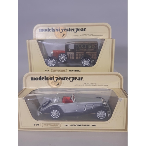 367 - 40 boxed model vehicles from Matchbox 'Models of Yesteryear' range including nos 1-25 plus 15 variat... 