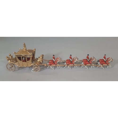 364 - Coronation Series painted metal figures 'Procession' by John Hill & Co, comprising gilt Coronation C... 