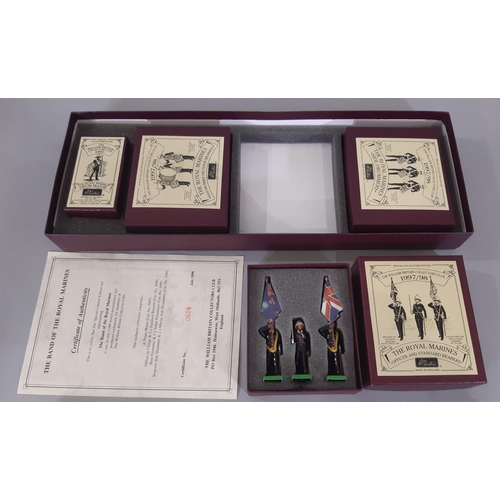 363 - Four sets of Britains Royal Marine soldier figures including ltd. ed. box sets of Tercentenary Celeb... 