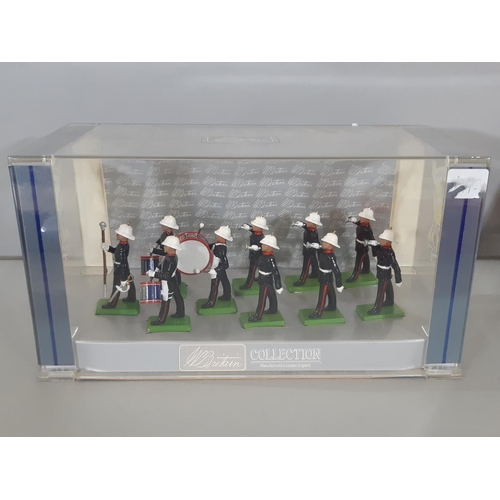 363 - Four sets of Britains Royal Marine soldier figures including ltd. ed. box sets of Tercentenary Celeb... 