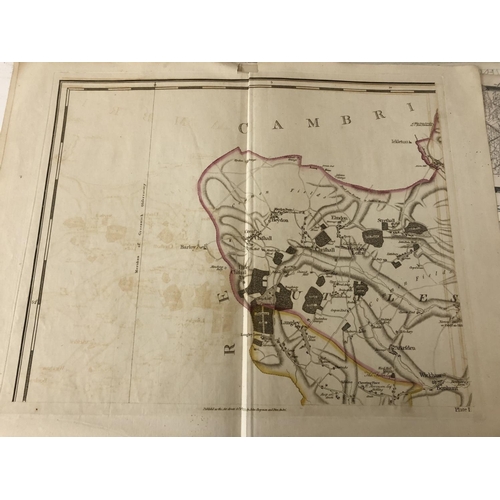 104 - A COLLECTION OF PRINTS INCLUDING EIGHT MAPS: Thomas Kitchin (1718-1784) - 'A New Map of Pembrokeshir... 