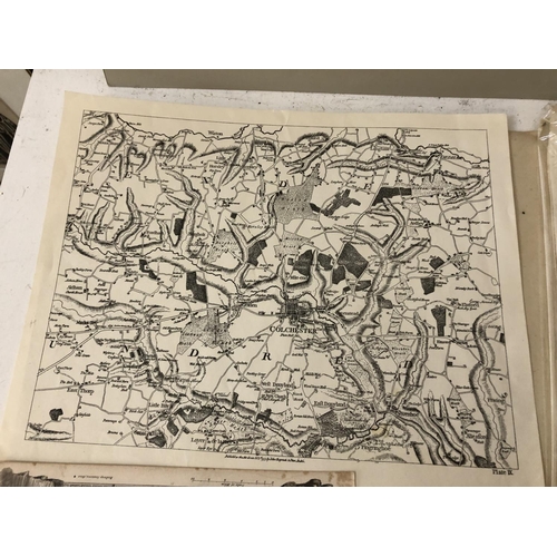 104 - A COLLECTION OF PRINTS INCLUDING EIGHT MAPS: Thomas Kitchin (1718-1784) - 'A New Map of Pembrokeshir... 