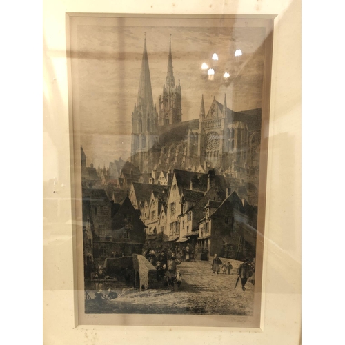 148 - Axel Herman Haig (1835-1921) - 'Châtres' Late 19th century etching, signed and titled in pencil belo... 