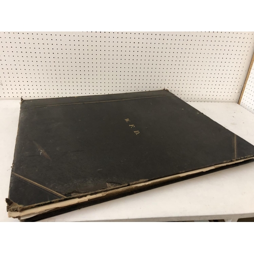 153 - A 19th Century photo album containing large quantity of prints blinstamped 'Photographische Berlin G... 