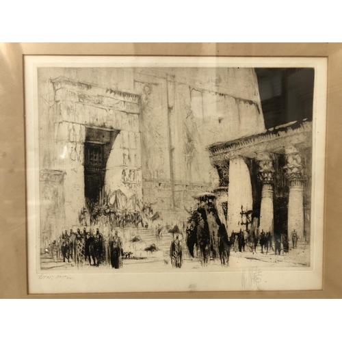 26 - WILLIAM WALCOT (1874-1943) - 'Caesar in Egypt', drypoint etching, signed and marked 'Ed 75: No. 57/w... 