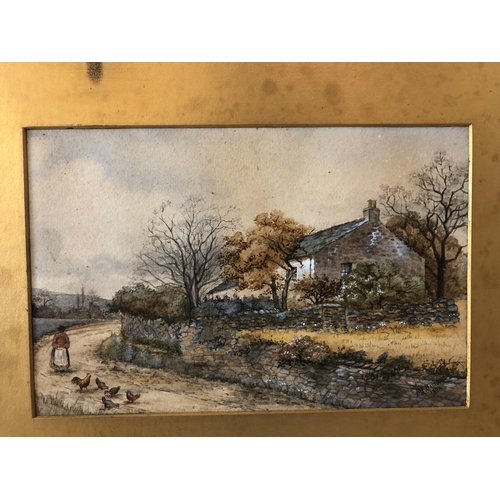 47 - Three Watercolours of Rural Scenes - M. F. Hastings, 1894, signed and dated lower left, 22 x 14 cm; ... 