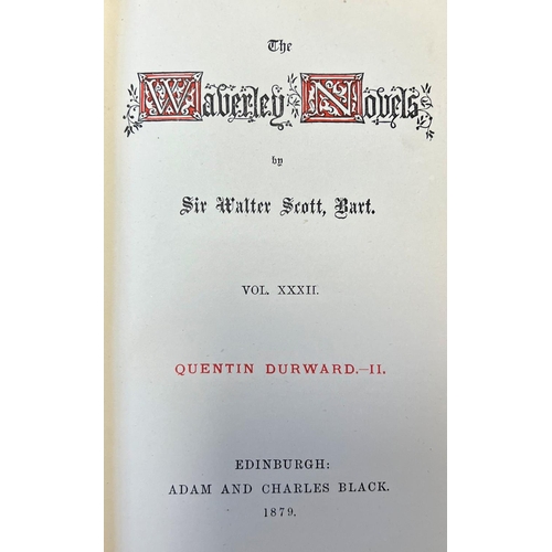 172 - A collection of Waverly Novels (24) by Sir Walter Scott, published by Adam and Charles Black 1877 - ... 