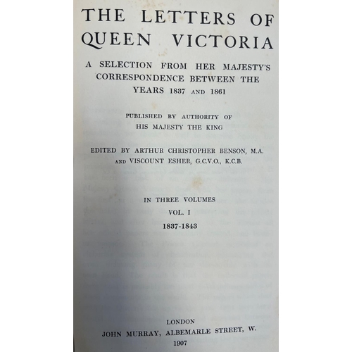 187 - The Letters of Queen Victoria (correspondence between the years of 1837-1861) published 1907, three ... 