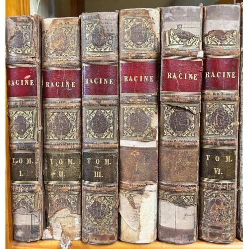 188 - Jean Racine, commentary by JL Geoffroy, seven volumes 1808, Russells Modern Europe, four volumes 183... 