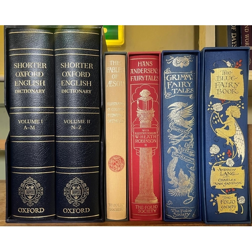 200 - The Blue Fairy Book, Grimm's Fairy Tales, Hans Andersons Fairy Tales, The Fables of Aesop, together ... 