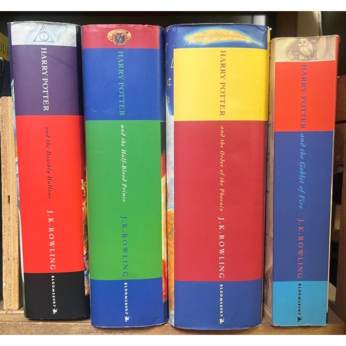 204 - JK Rowling - Harry Potter four volumes to include The Deathly Hallows, Half Blood Prince, The Order ... 