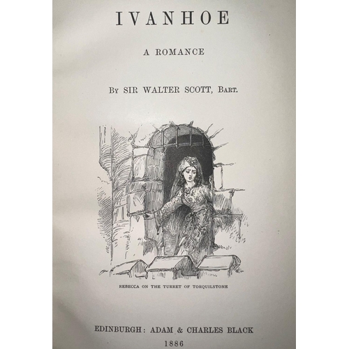 205 - Sir Walter Scott - The Waverley Novels, 24 volumes, printed by Adam and Charles Black c.1885/90