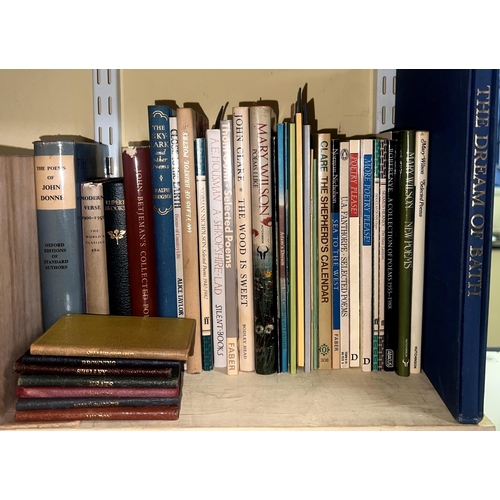 210 - Poetry Interest - to include works by John Clare, John Donne, Rupert Brooke, etc, (40 volumes approx... 