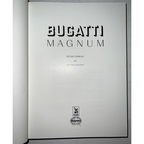 290 - Hugh Conway Maurice Sauzay - Bugatti Magnum, published by Haynes, 1989, with slip case, numbered 109... 