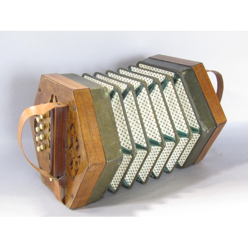 1544 - A Concertina, in working order, Made in Germany.