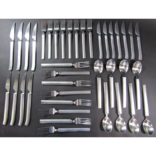 1190 - A set of Boda Nova Swedish stainless steel cutlery “Zenit Soft” designed by Anders Ljungberg, for ei... 