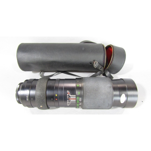 1585 - An Optomax autom 1.55 telescopic lens, pair of lightweight traveller 3 x 60 zoom lens binocular, thr... 