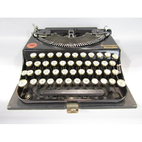 1587 - A Remington portable typewriter, purchased 27th October 1927, together with a Calesco copier of the ... 