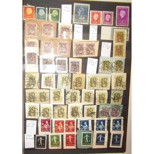 304 - Three albums of stamps, early 20th century French, Belgian, etc together with FDCs, stockbook contai... 