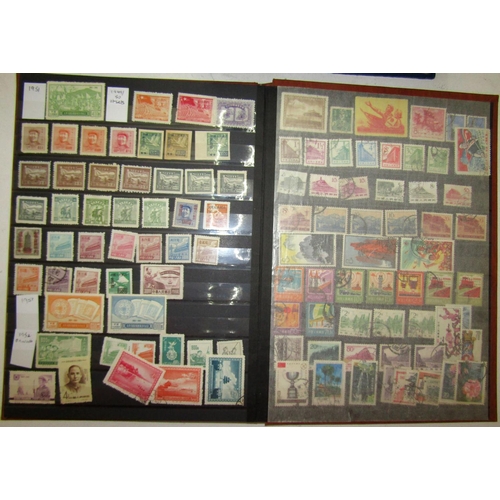 304 - Three albums of stamps, early 20th century French, Belgian, etc together with FDCs, stockbook contai... 