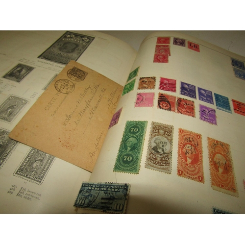 308 - A GB Commonwealth and world stamps collection in an old time album to include a 1 penny black U, fou... 