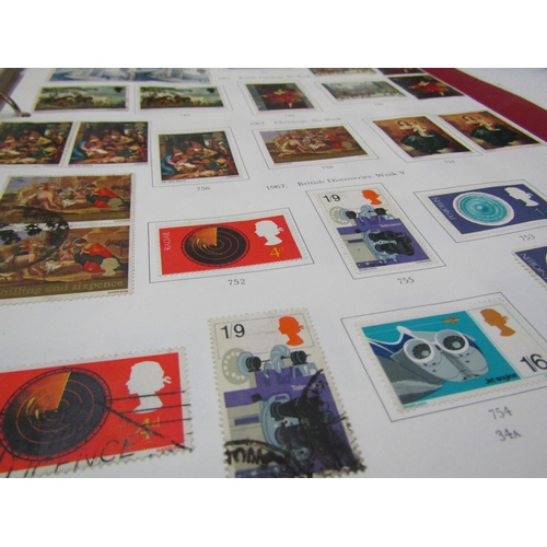 309 - A box containing greeting cards, a page of penny reds (unperforated) further perforated examples, Br... 