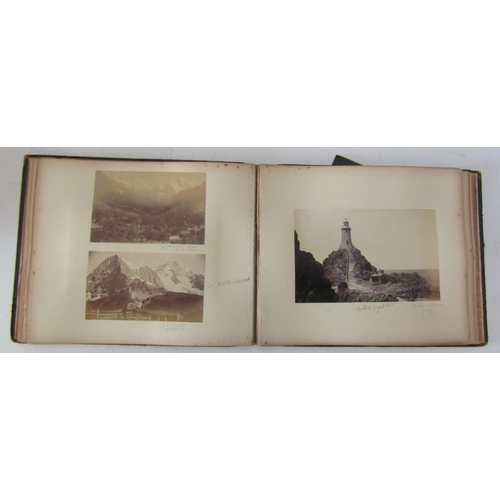 313 - A quantity of Victorian and later photographic albums, English and European, some portraiture, some ... 