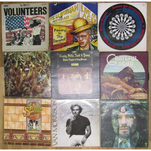 325 - A collection of albums to include Crosby, Nash, The Doors, Janice Joplin, Van Morrison, Greatful Dea... 