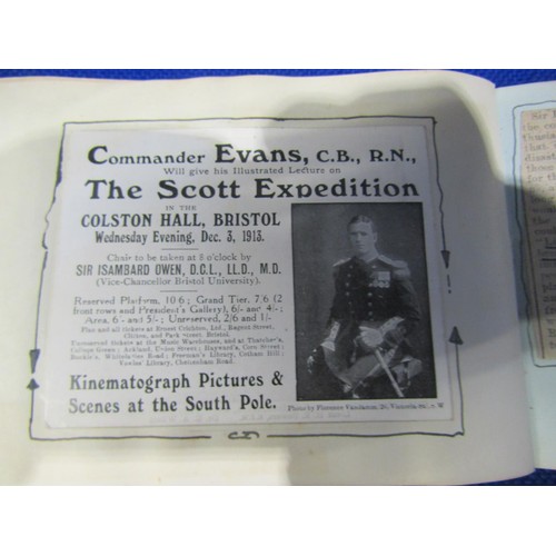 277 - Antarctic Adventure - Scott, Shackleton, etc, eleven volumes, together with a timber ink stand with ... 