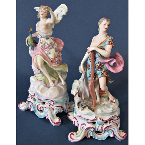 1058 - Four Sampson porcelain figures depicting the four seasons, autumn, winter, spring, summer