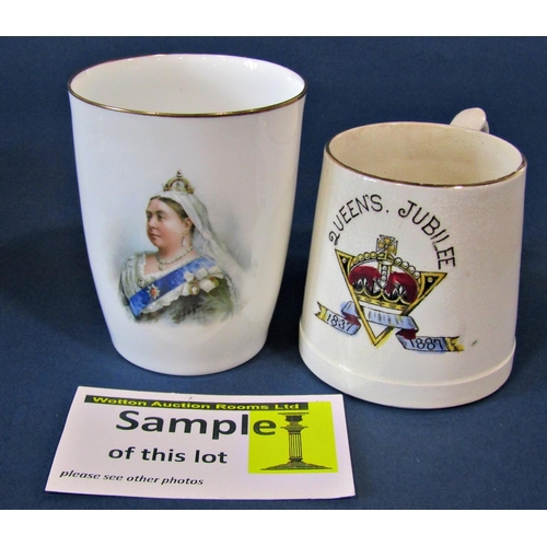 1102 - Two boxes of miscellaneous ceramics to include a large quantity of Royal commemorative wares, Queen ... 