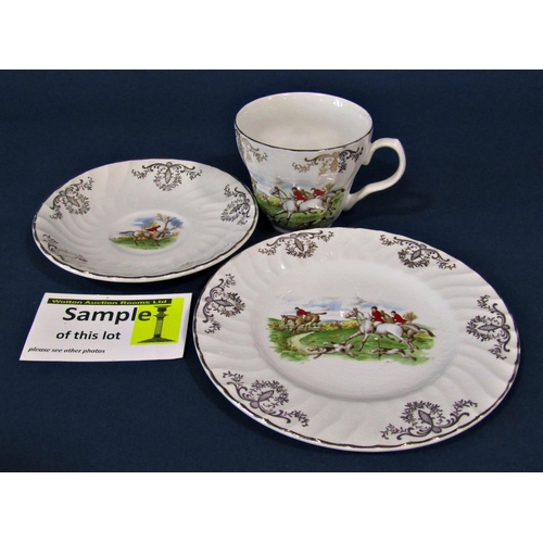 1105 - A quantity of miscellaneous ceramics to include various meat plates, tea cups, saucers, etc