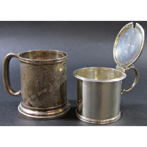 1225 - A mixed selection of silver, (some af) to include a christening mug, a mustard pot, a filigree salt,... 