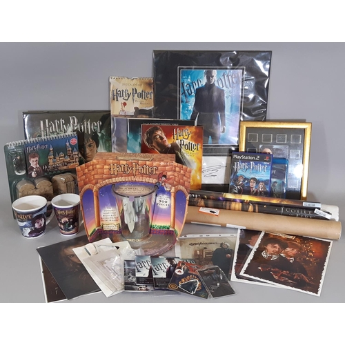 322 - Collection of Harry Potter memorabilia including various posters (largest 176x120cm), Play Station 2... 