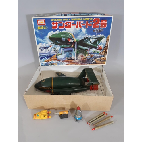 333 - Boxful of Thunderbirds items including boxed International Rescue Thunderbird 2 kit (assembled), boo... 