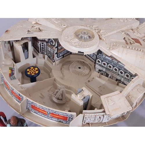 335 - 1979 Star Wars Millennium Falcon by Kenner ( a few missing parts) with 9 x 1980's figures including ... 