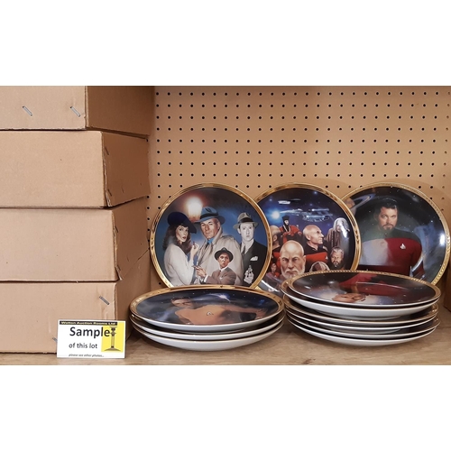 338 - 50 Hamilton Collection Star Trek plates including 25th Anniversary collection, others from Star Trek... 