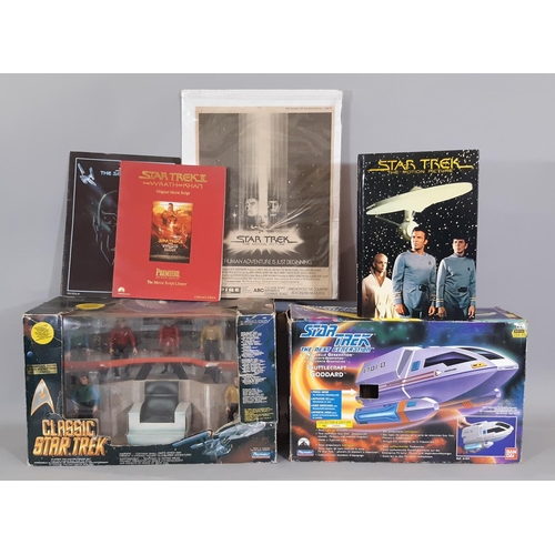 340 - Collection of vintage Star Trek models and ephemera including Classic Star Trek limited ed. boxed  f... 