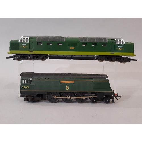 353 - Collection of 8 model 00 gauge diesel engines including Lima 'Meld' Class 55 no L205105 with 2 Lima ... 