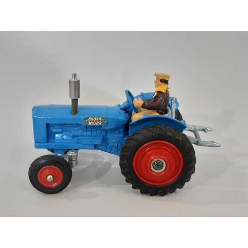 364 - A boxed Corgi Toys No.60 Fordson 'Power Major' tractor (with driver) (circa 1966) and a boxed Corgi ... 