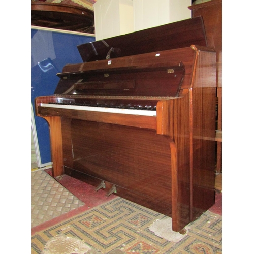 2348 - A Zender upright iron framed and overstrung piano in polished case stamped to iron frame MXB type 2 ... 