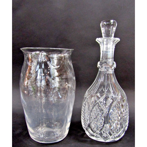 1171 - A miscellaneous collection of glass ware, including Victorian style etched wine glasses, a Murano gl... 