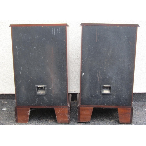 2519 - A pair of Brahms Regency speaker cabinets, serial number 1246, enclosing original speakers