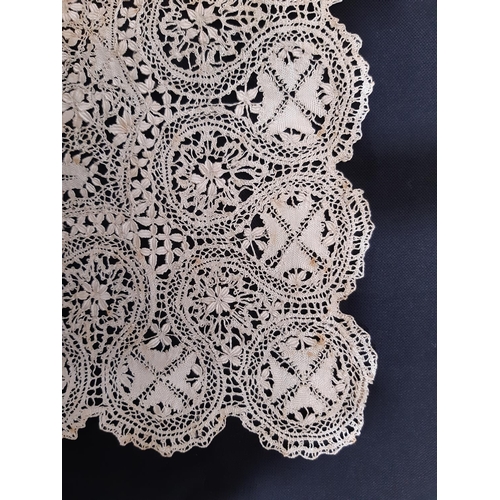 1585 - Collection of late 19th/ early 20th century lace items including collars, sleeves, Maltese lace mats... 