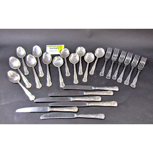 1189 - A good selection of inter matching Shell Patterned silver plated flatware