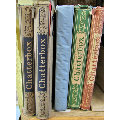 207 - Five volumes of Chatterbox, four with original dust wrappers, 1914, 15, 16, 17 and 18