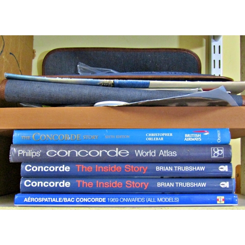 225 - Concorde Interest to include - Concorde The Inside Story, by Brian Trubshaw, Concorde ephemera, etc